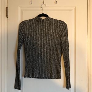 Grey turtleneck sweater